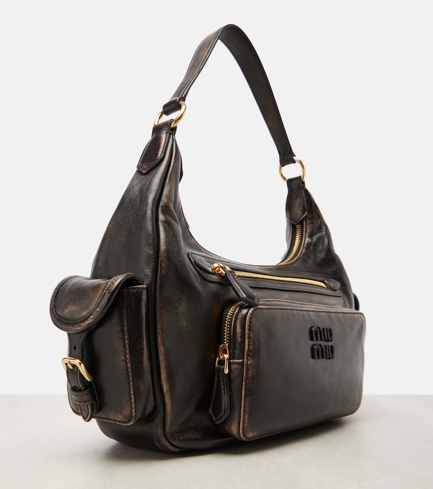  Miu Miu Miu Miu Schultertasche Aus Leder 