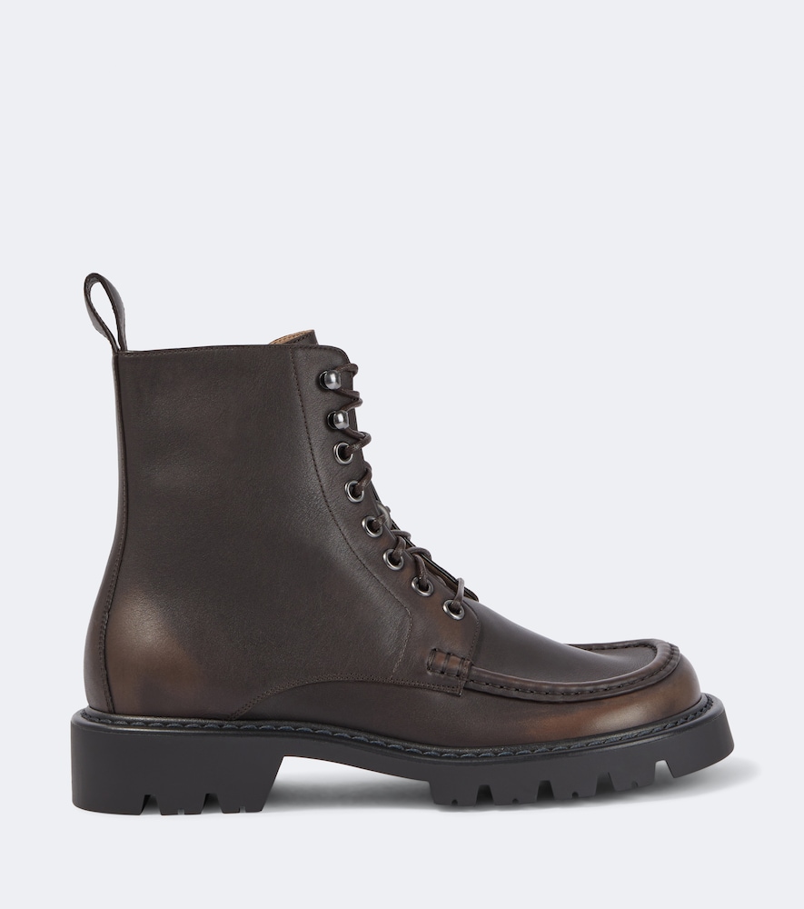  Loewe Loewe Sierra Leather Combat Boots 