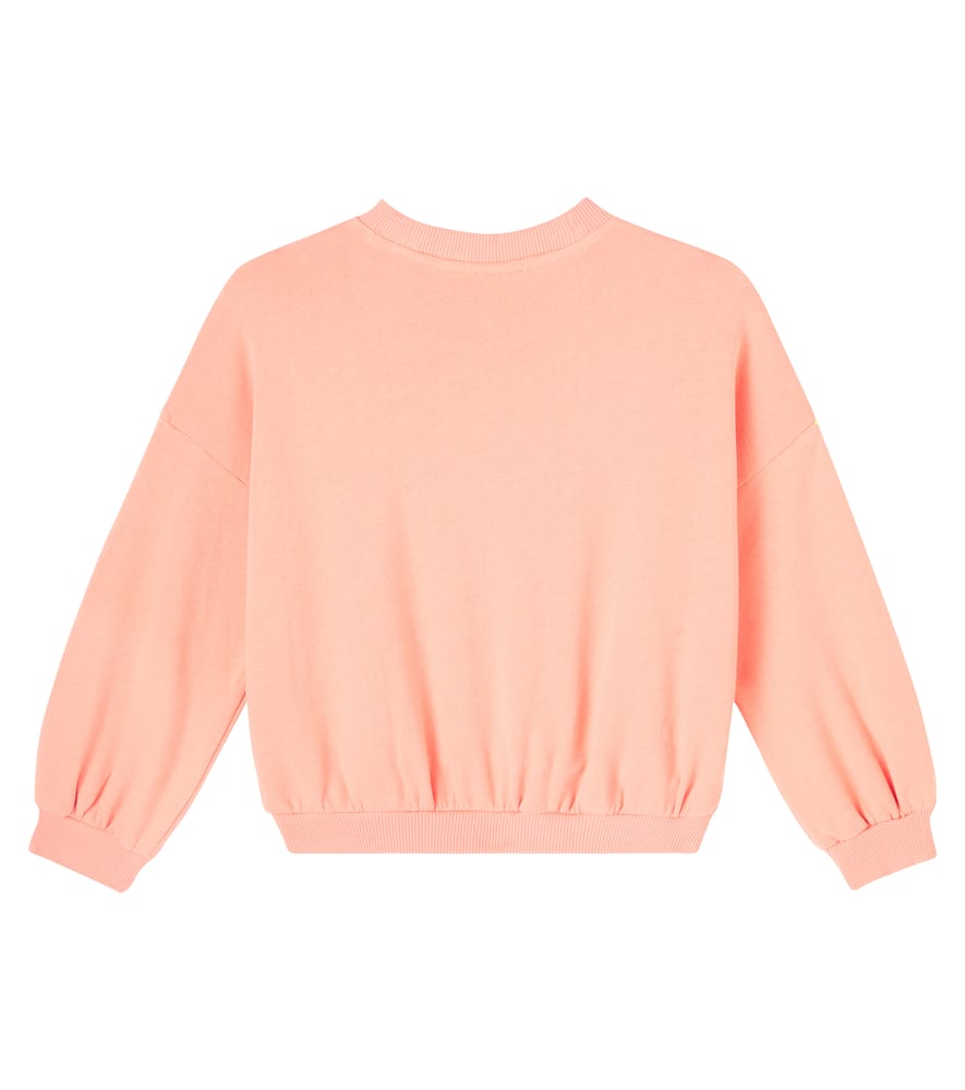 Mini Rodini Doggies Printed Cotton Sweatshirt In Orange