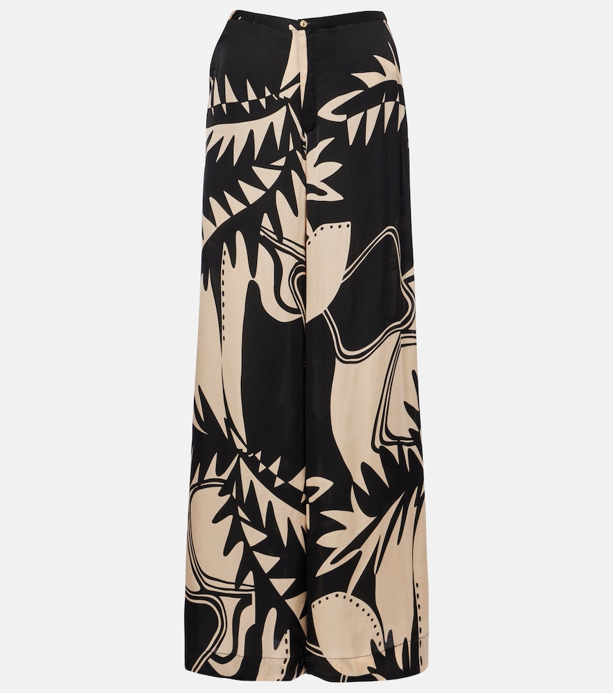 Poupette St Barth Clea printed wide-leg pants