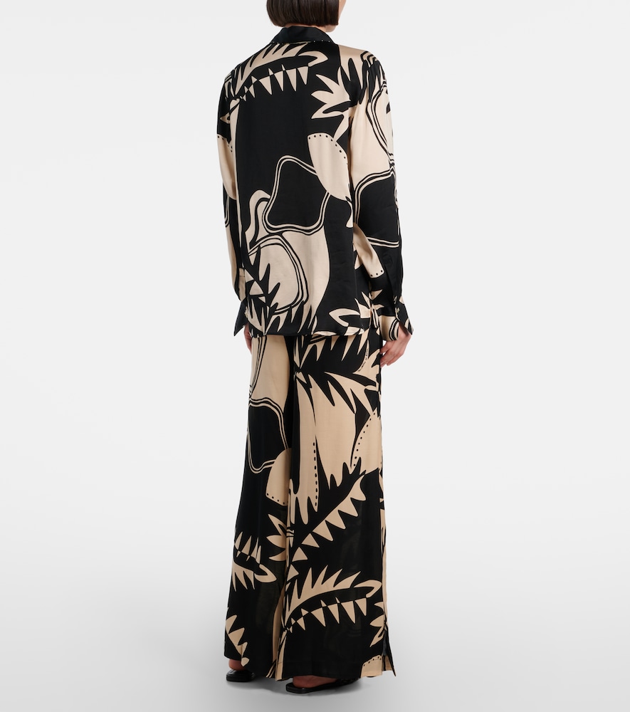  Poupette St Barth Poupette St Barth Clea Printed Wide-leg Pants 