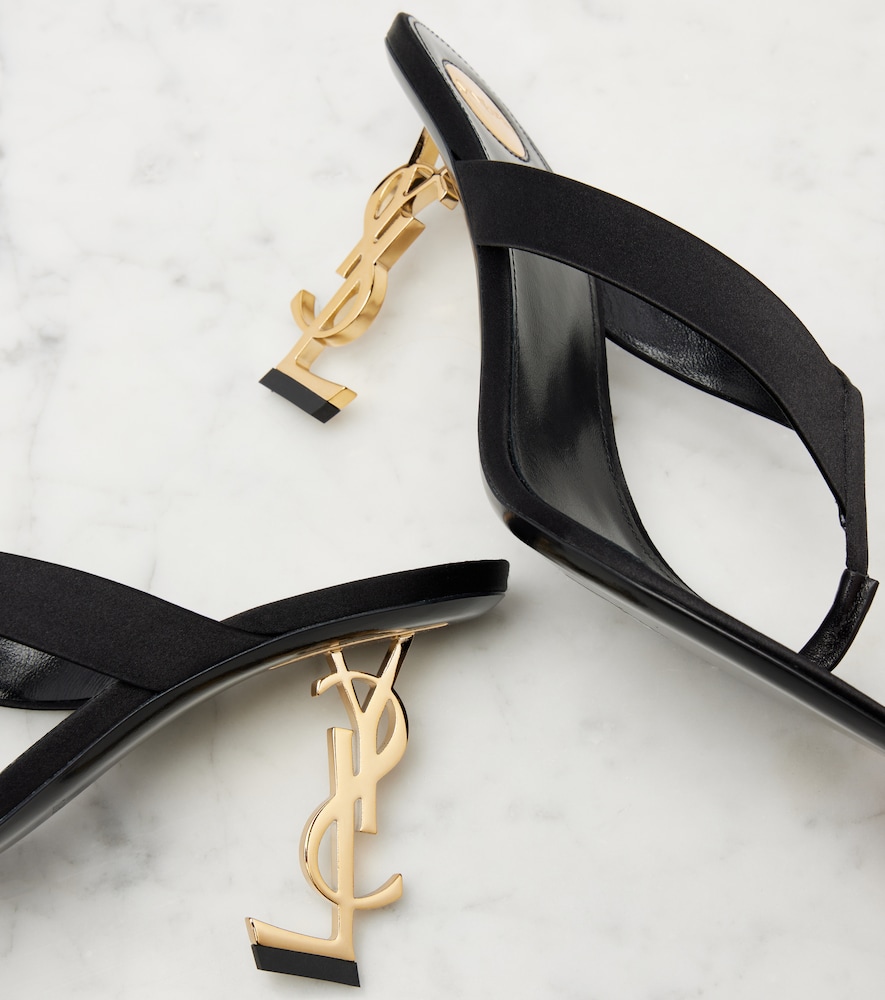  Saint Laurent Saint Laurent Pantoletten Opyum 85 Aus Crêpe 