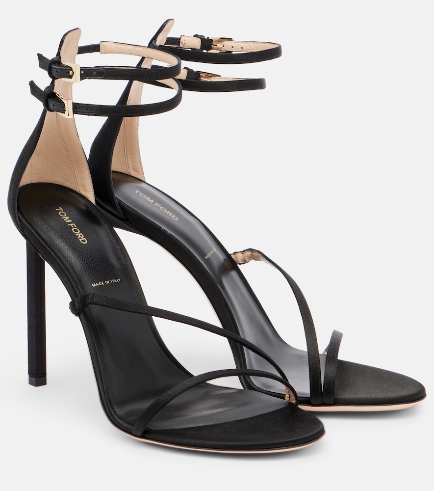 Tom Ford Women's Black Satin Sandals UK Size 4.5 - Mytheresa