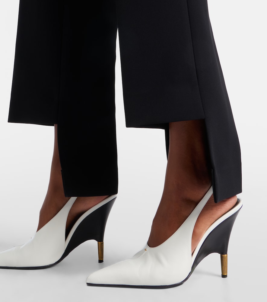Khaite Bella 100 leather slingback pumps