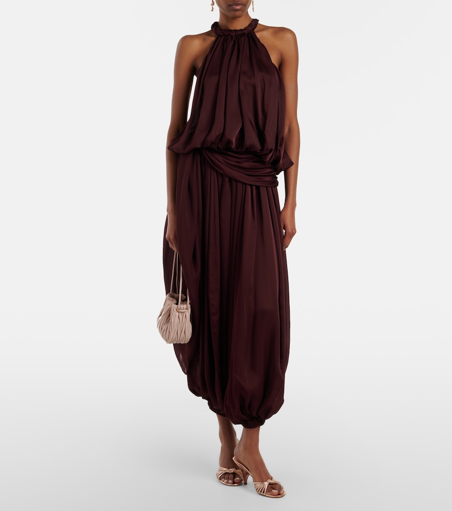 Zimmermann Luna silk satin chiffon balloon pants