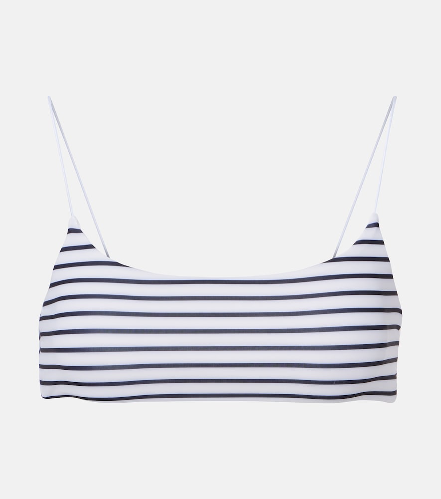 Jade Swim Micro Muse striped bikini top