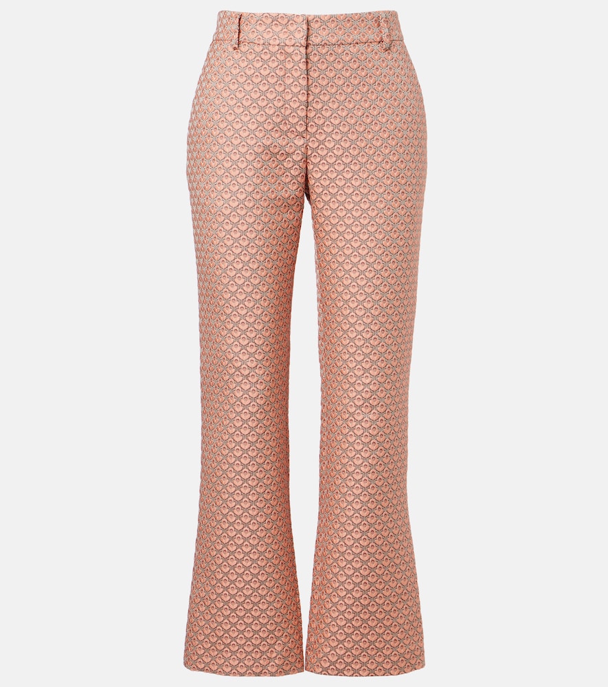 La Doublej Donna Pantaloni Flared 24/7 In Jacquard Rosa It Taglia 42- Mytheresa