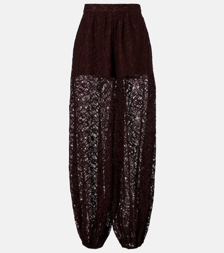 Adriana Degreas Cotton-blend lace balloon pants | Thumbnail 7