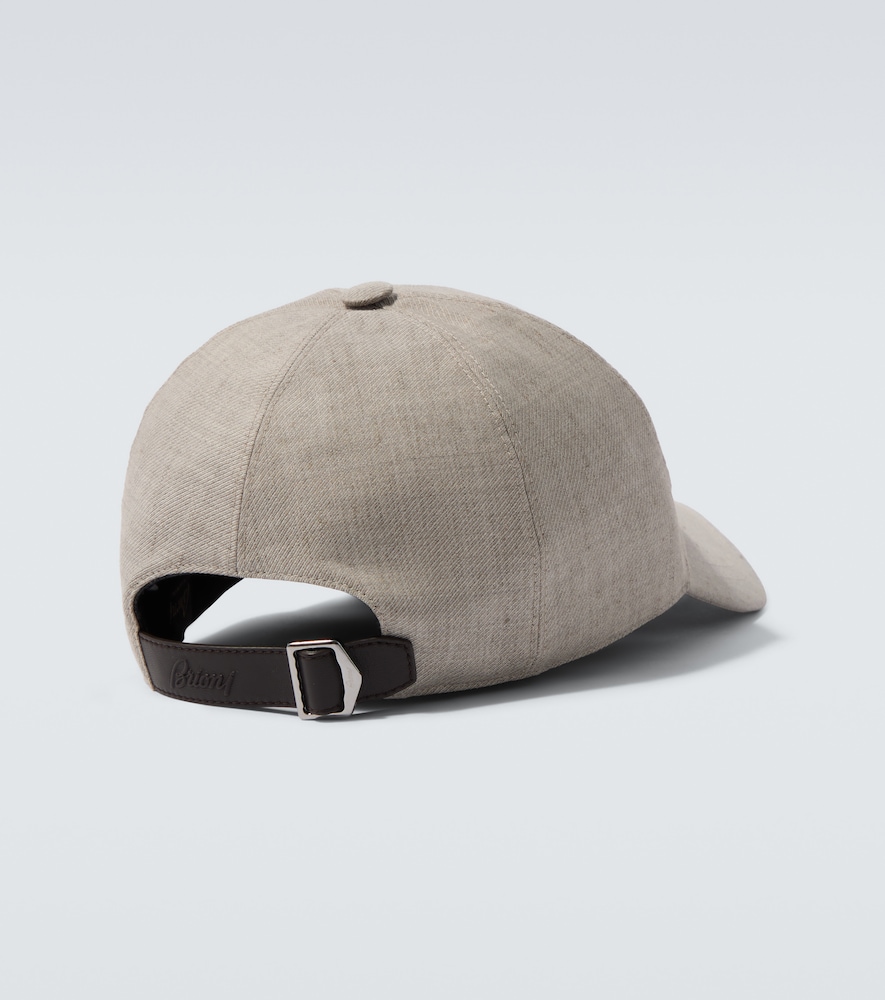  Brioni Brioni Baseballcap Aus Leinen Und Wolle 