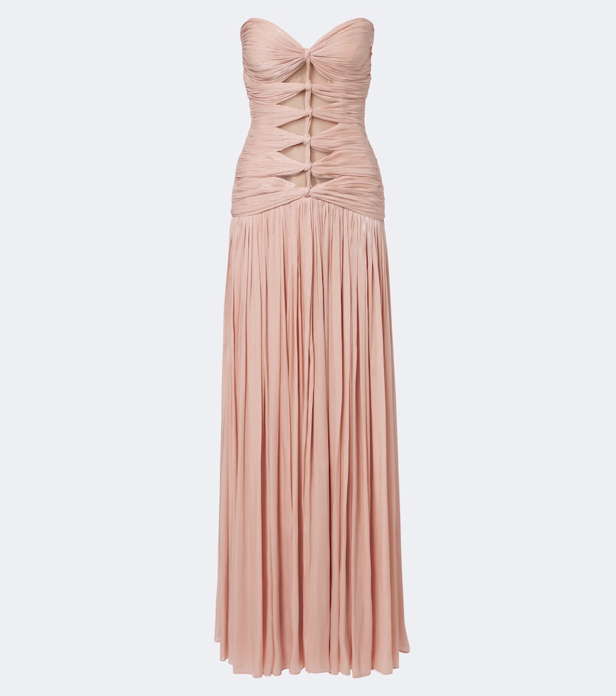 Robe aus Lurex®-Georgette