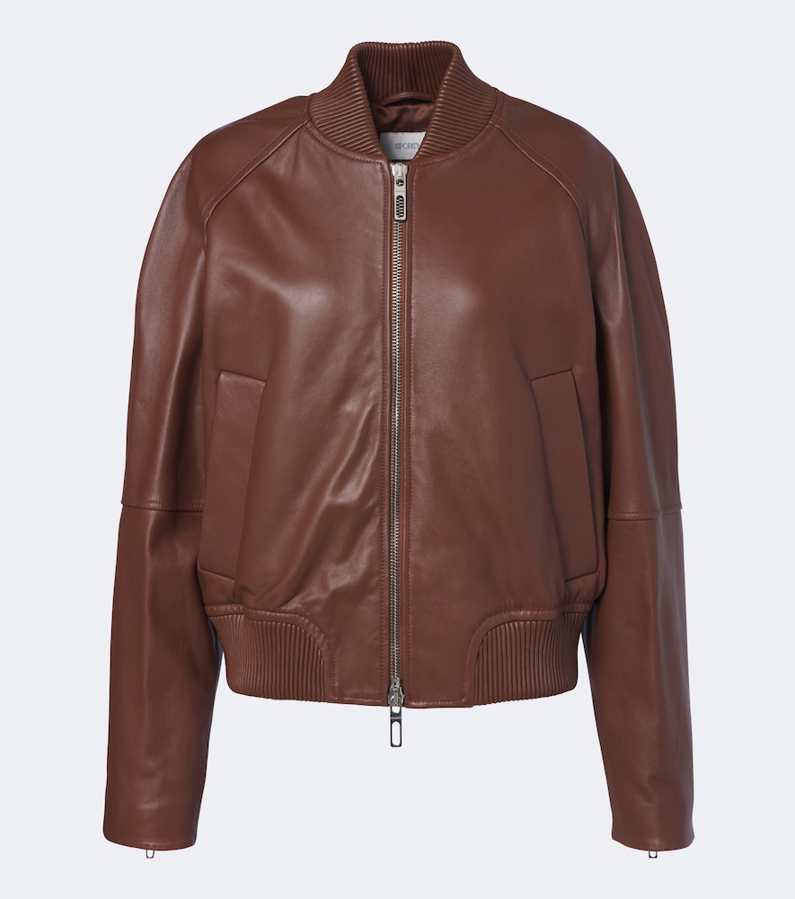 Giacca bomber in pelle