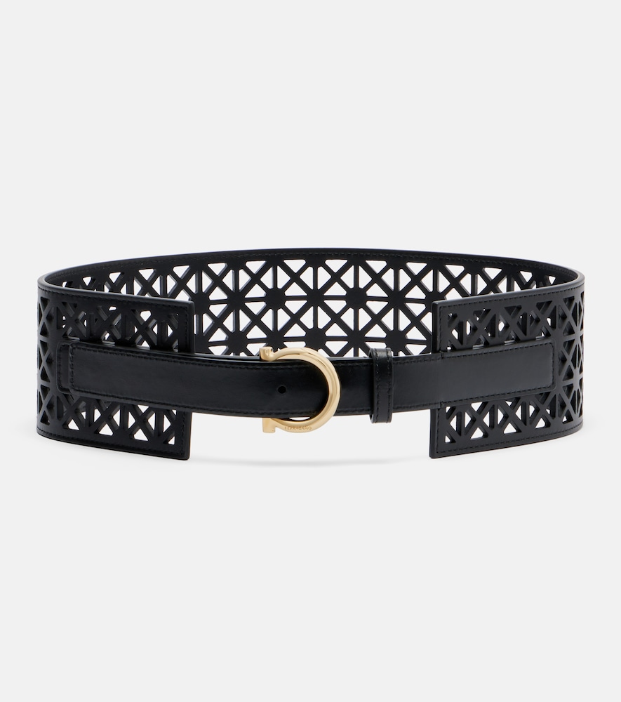 Ferragamo Gancini leather belt - Women's Accessories