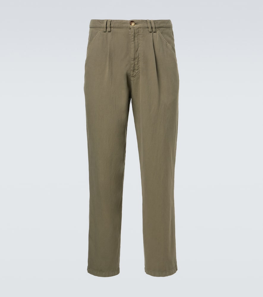 Tailored Linen Trouser by Brunello Cucinelli