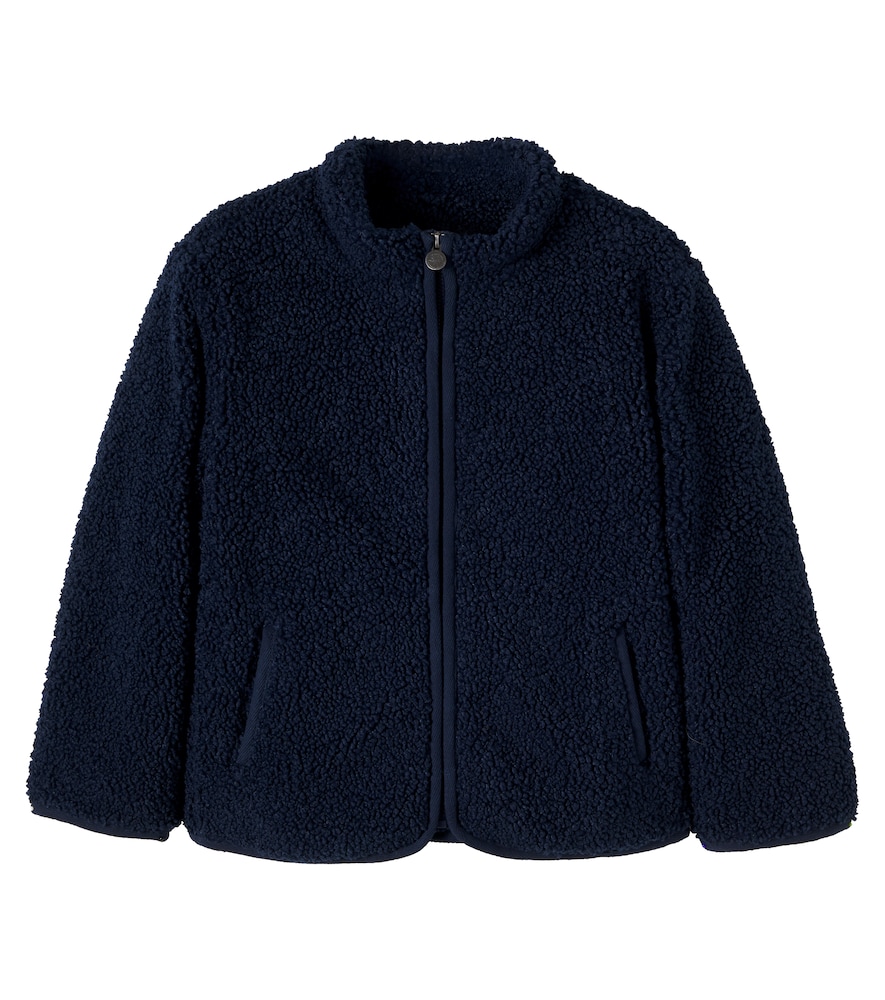 Felpa in teddy con zip