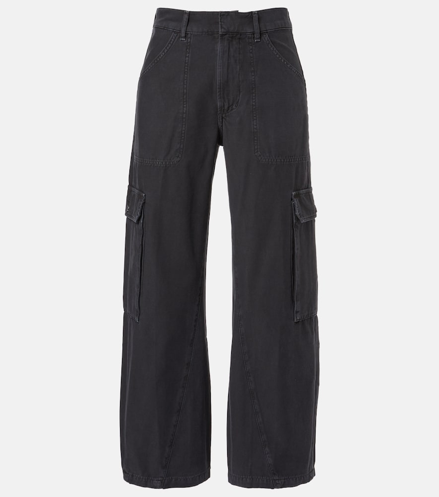 Citizens Of Humanity Women's Black Thassos Cropped Cargo Jeans Size 23 - Mytheresa