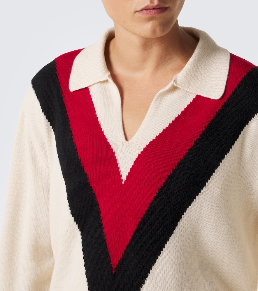 Garavani Jacquard Cashmere Polo Sweater