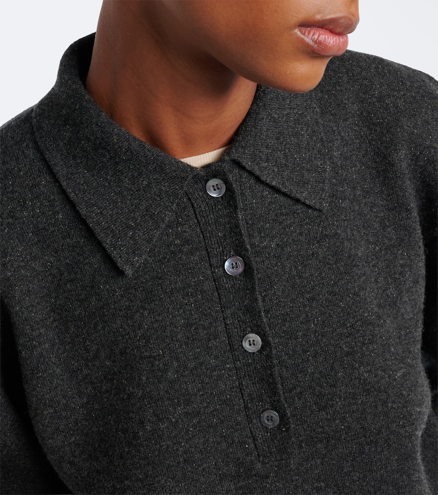 Róhe Wool, Cashmere, And Silk-Blend Polo Sweater