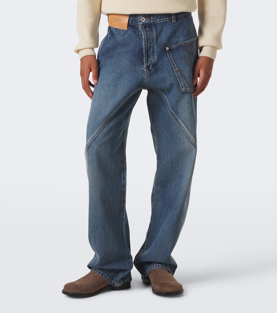 Twisted Workwear Wide-Leg Jeans