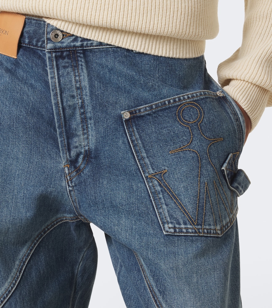 Twisted Workwear Wide-Leg Jeans