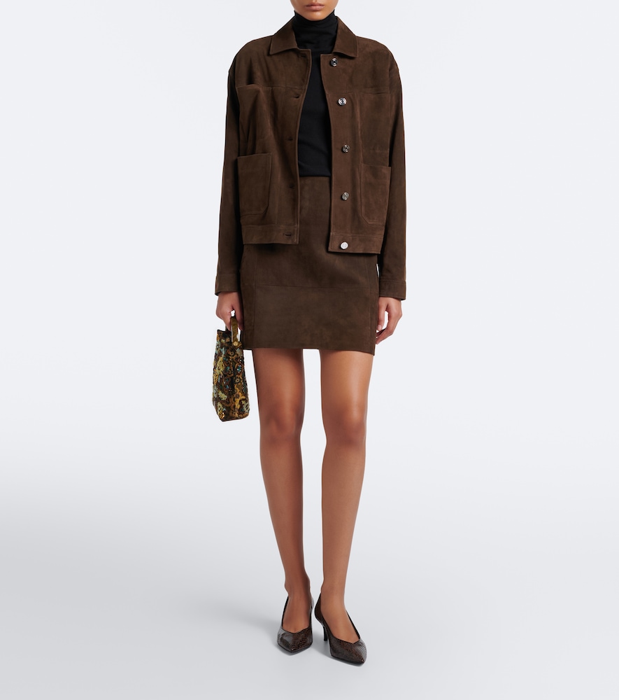 Suede Miniskirt