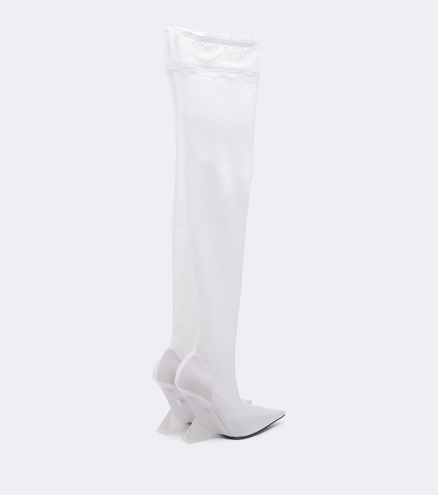 Cheope Mesh Over-The-Knee Boots