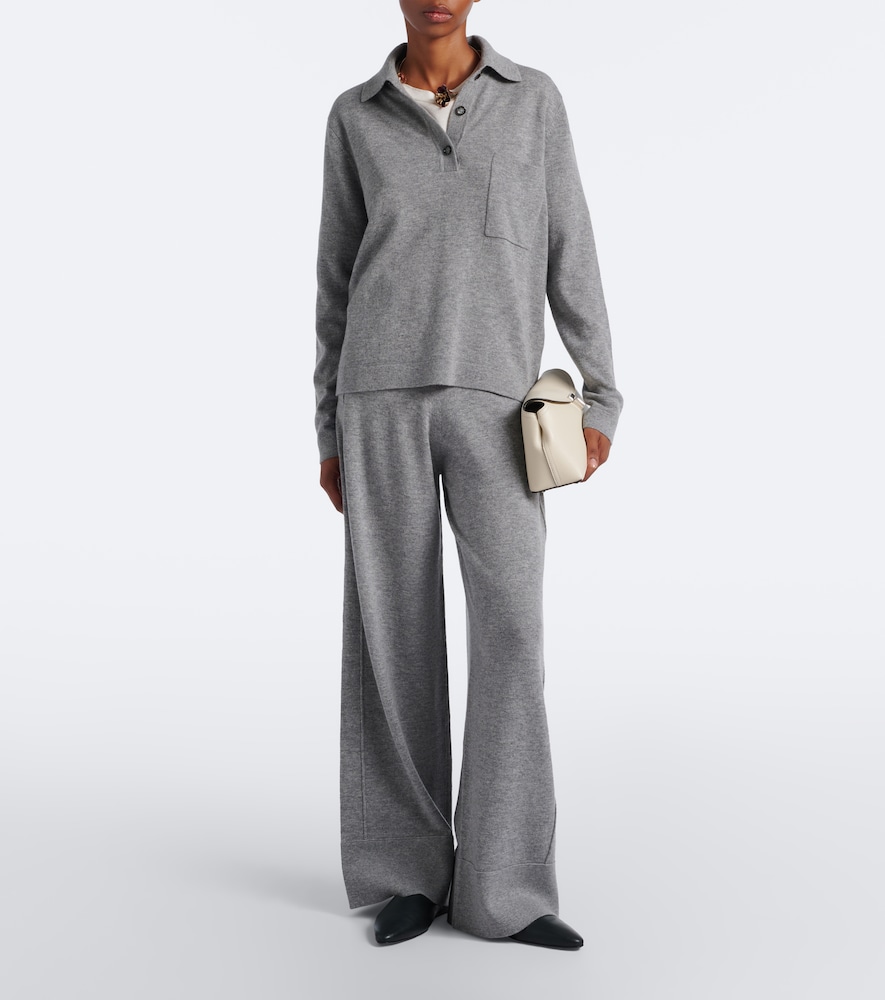 And Cashmere Polo Sweater