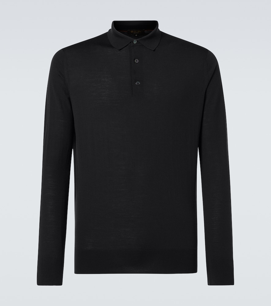 Loro Piana Loro Piana Ml long-sleeved wool polo shirt　ロロピアーナ M 長袖ウールポロシャツ