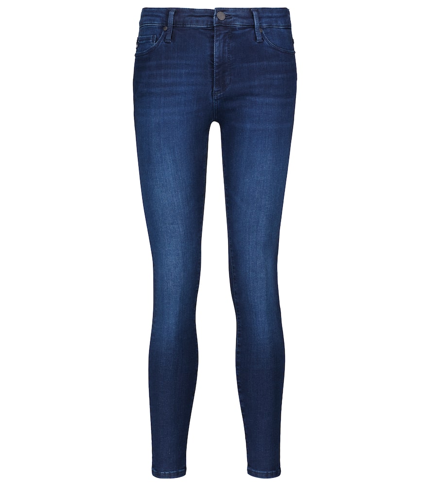 Ag Legging Ankle Mid-rise Skinny Jeans In Blue