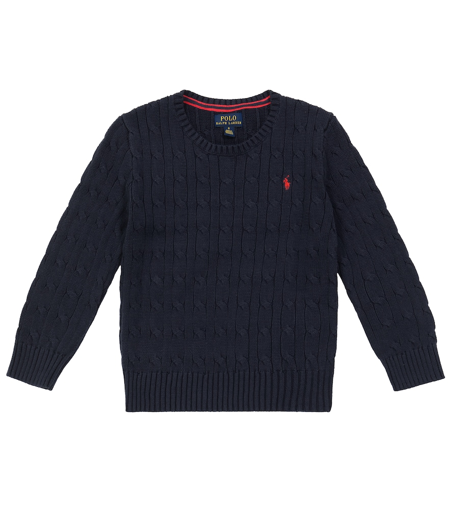 Polo Ralph Lauren Kids Bambino Polo Ralph Lauren Pullover In Cotone A Trecce Blu Y Taglia 1,5- Mytheresa