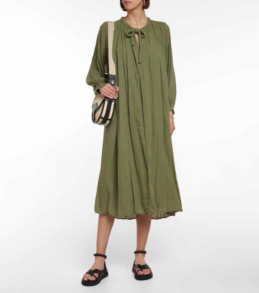 Velvet Frankie cotton voile midi dress