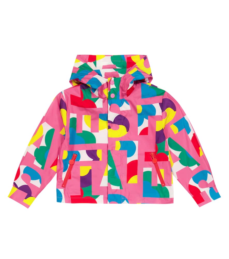 Stella McCartney Kids Logo printed technical jacket
