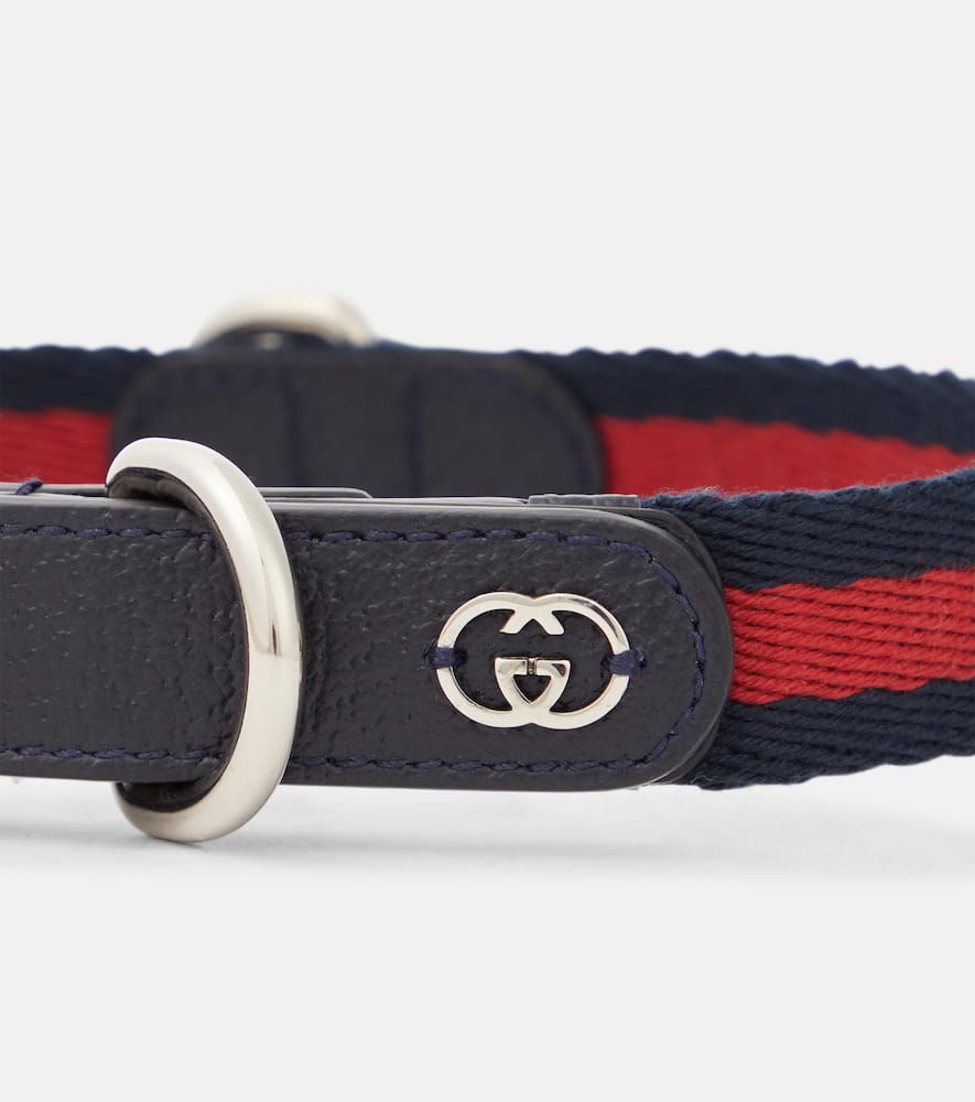 Gucci GG canvas small/medium pet collar