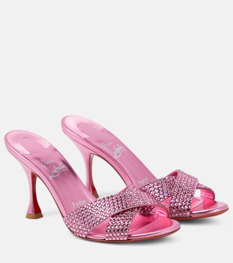 Mariza Is Back embellished suede mules