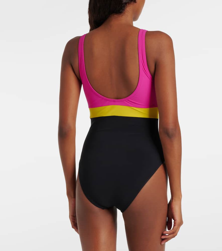 Karla Colletto Colorblocked Swimsuit In Multicoloured