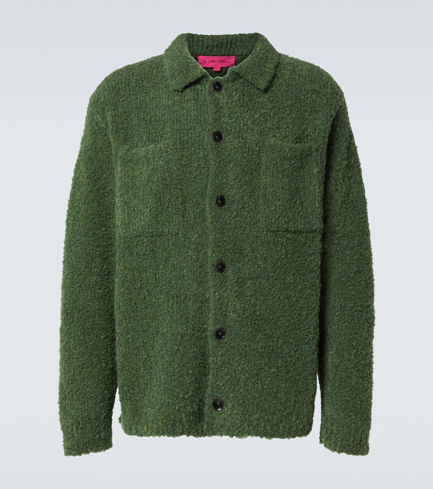 The Elder Statesman Teddy cashmere, alpaca, and silk overshirt