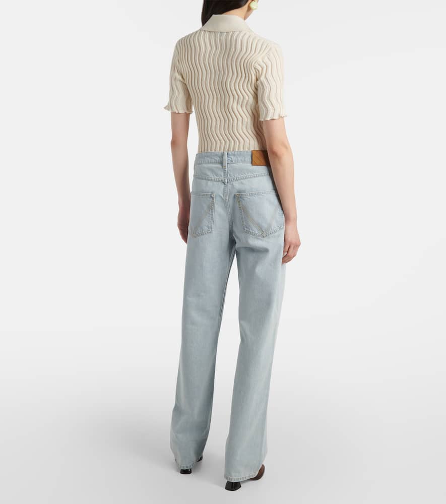 Bottega Veneta Straight Jeans In Blue