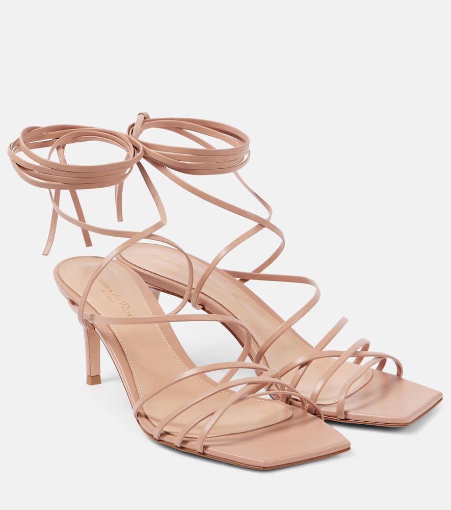 Gianvito Rossi Leather Sandals In Pink