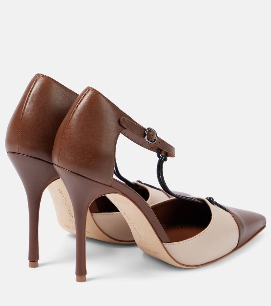 Manolo Blahnik Pumps Assala Aus Leder In Braun