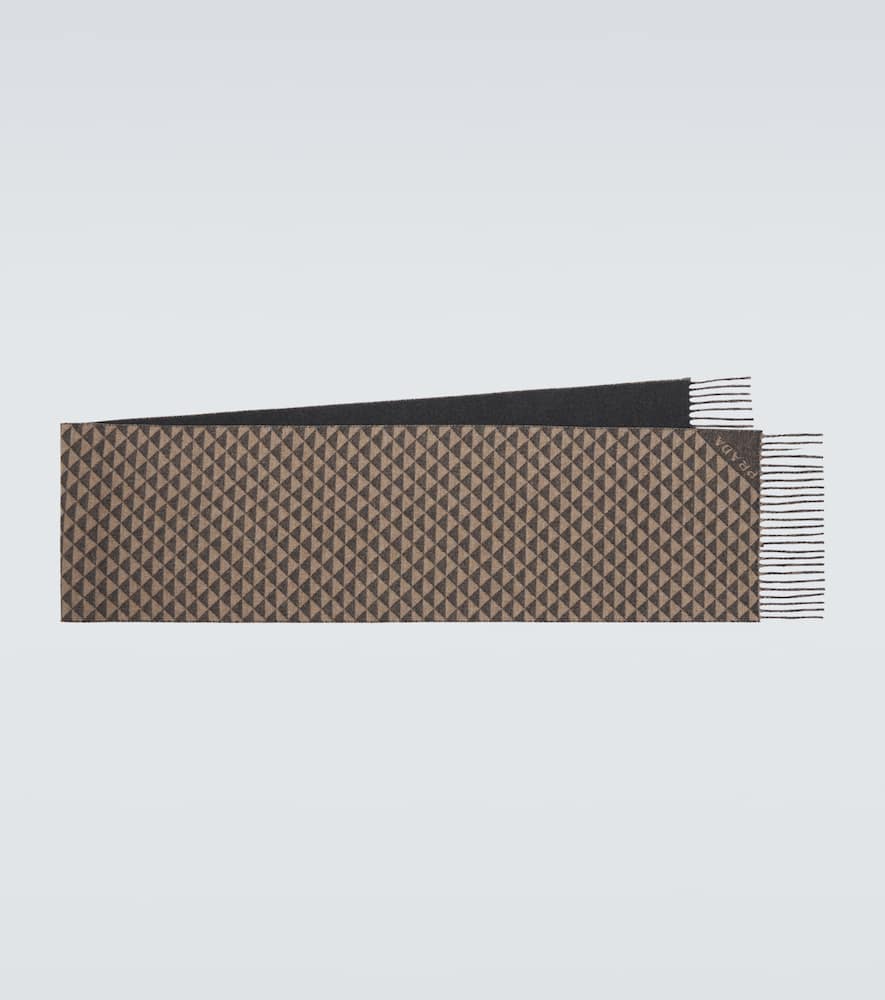 Symbole reversible wool and cashmere scarf