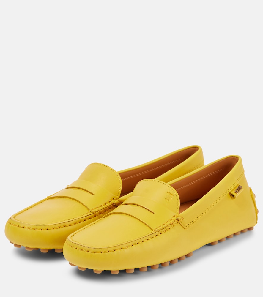  Tod's Tod's Gommino Metallic Leather Driving Shoes 