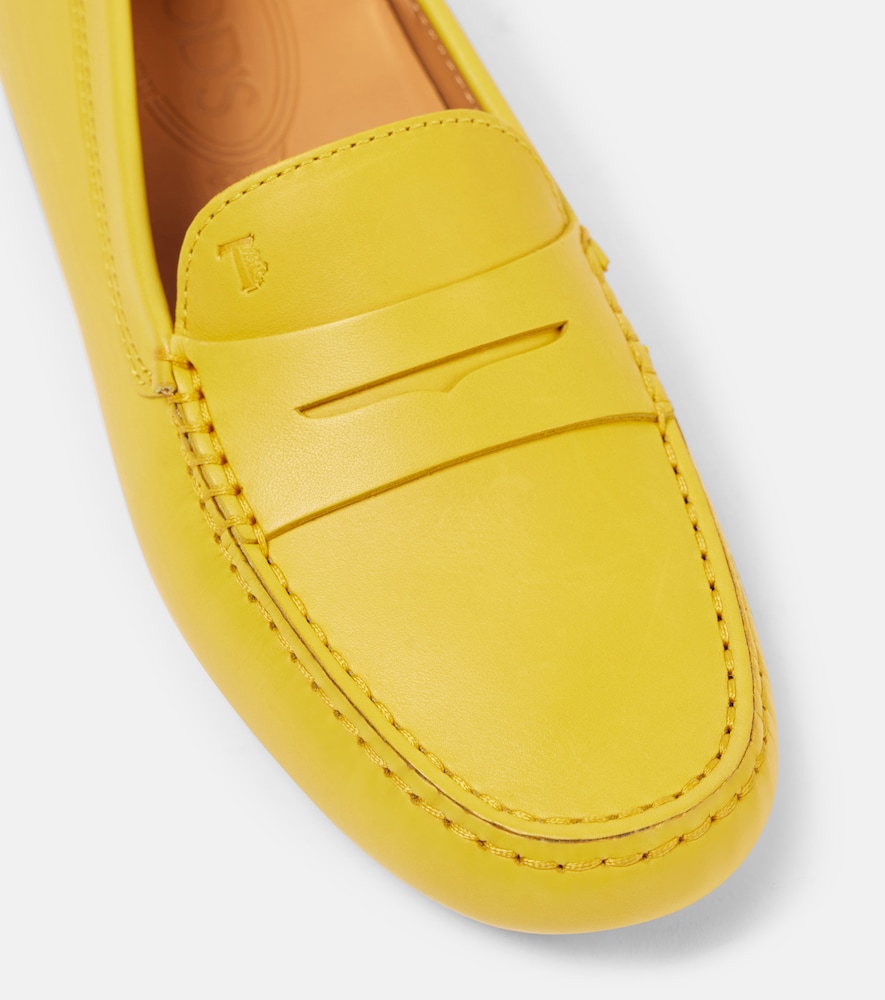  Tod's Tod's Gommino Metallic Leather Driving Shoes 