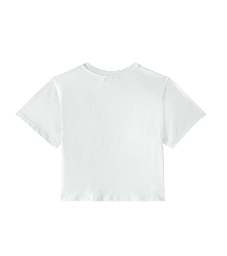 Chloé Kids Green Logo T-shirt In Green