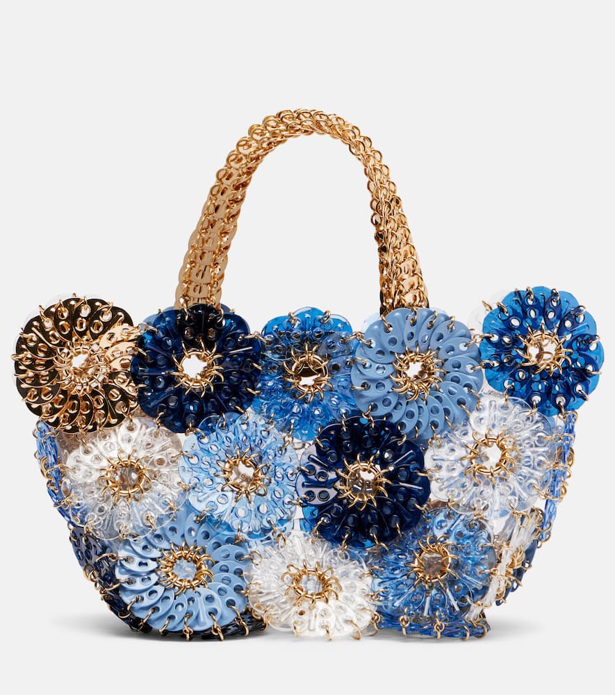 Flower 1969 Small embellished tote bag