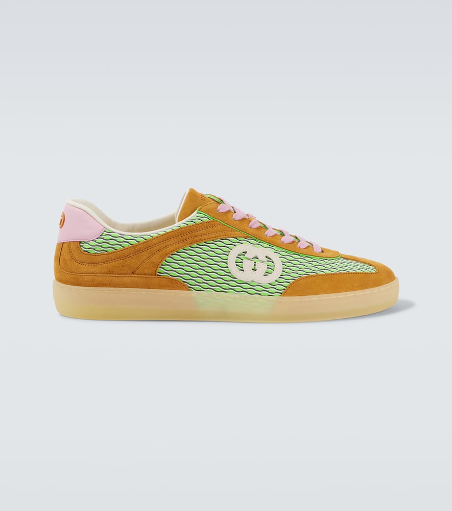 G75 suede-trimmed sneakers