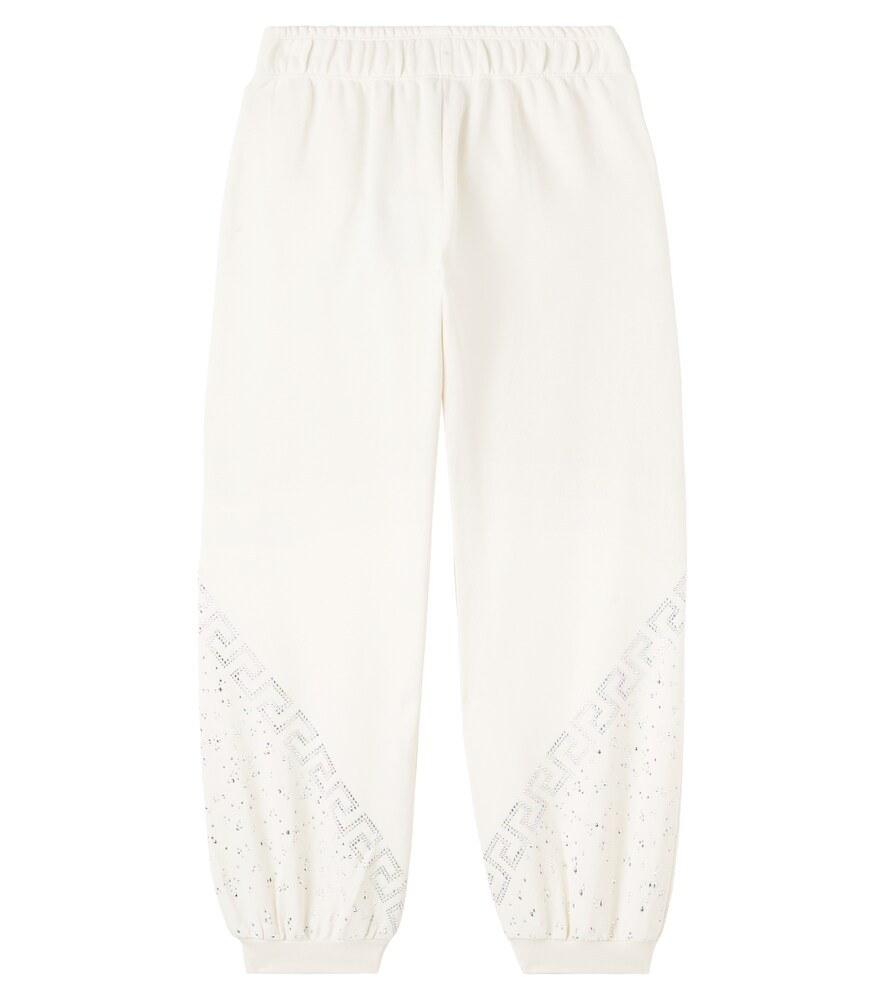  Versace Kids Versace Kids Greca Cotton Fleece Sweatpants 