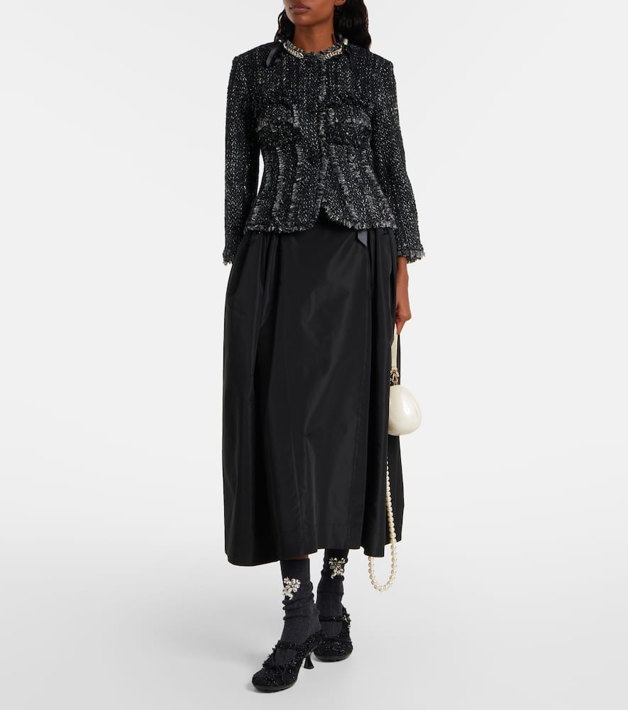 Simone Rocha Wool-blend Socks In Black