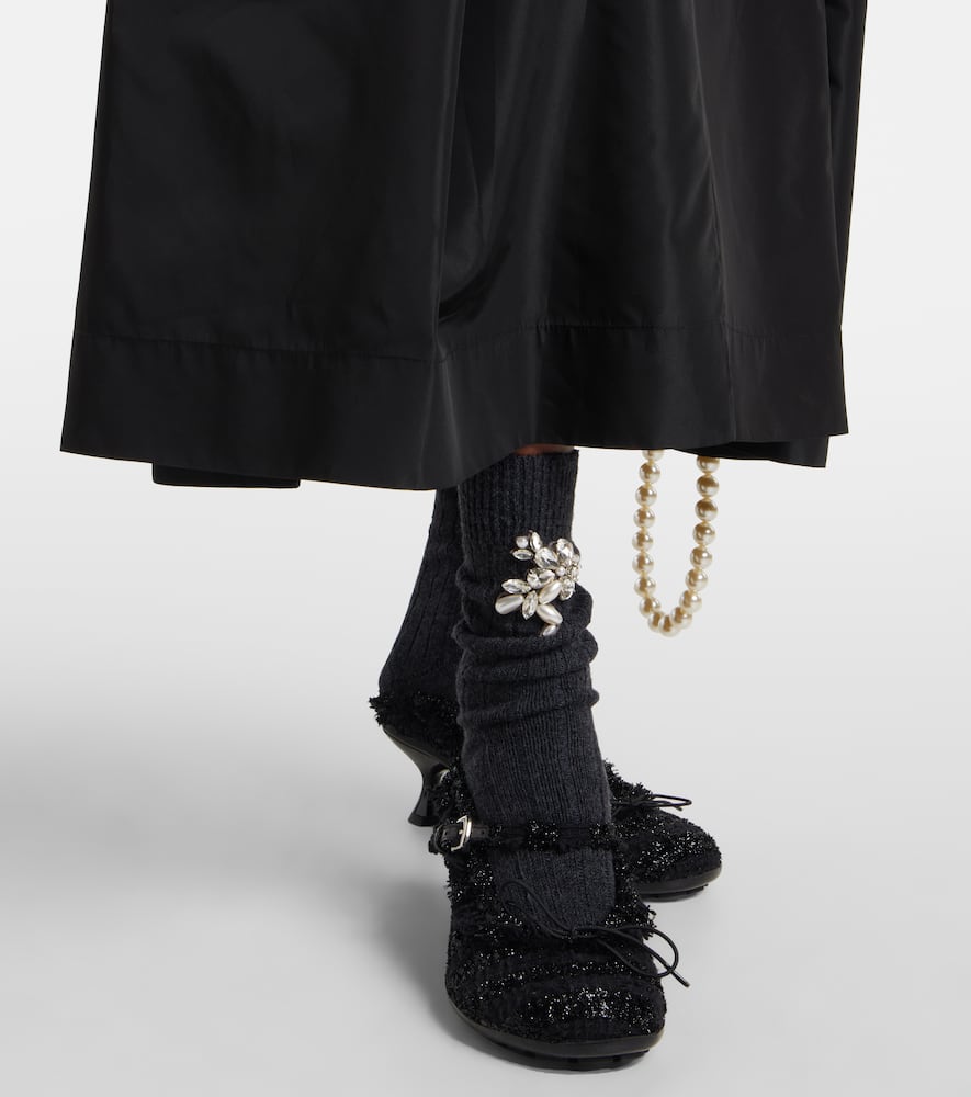 Simone Rocha Wool-blend Socks In Black