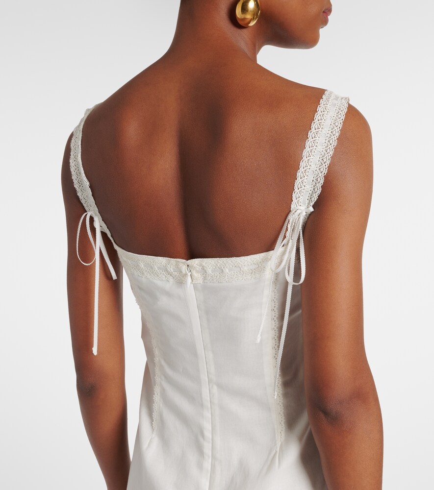  Staud Staud Midikleid Matilde Aus Baumwolle 