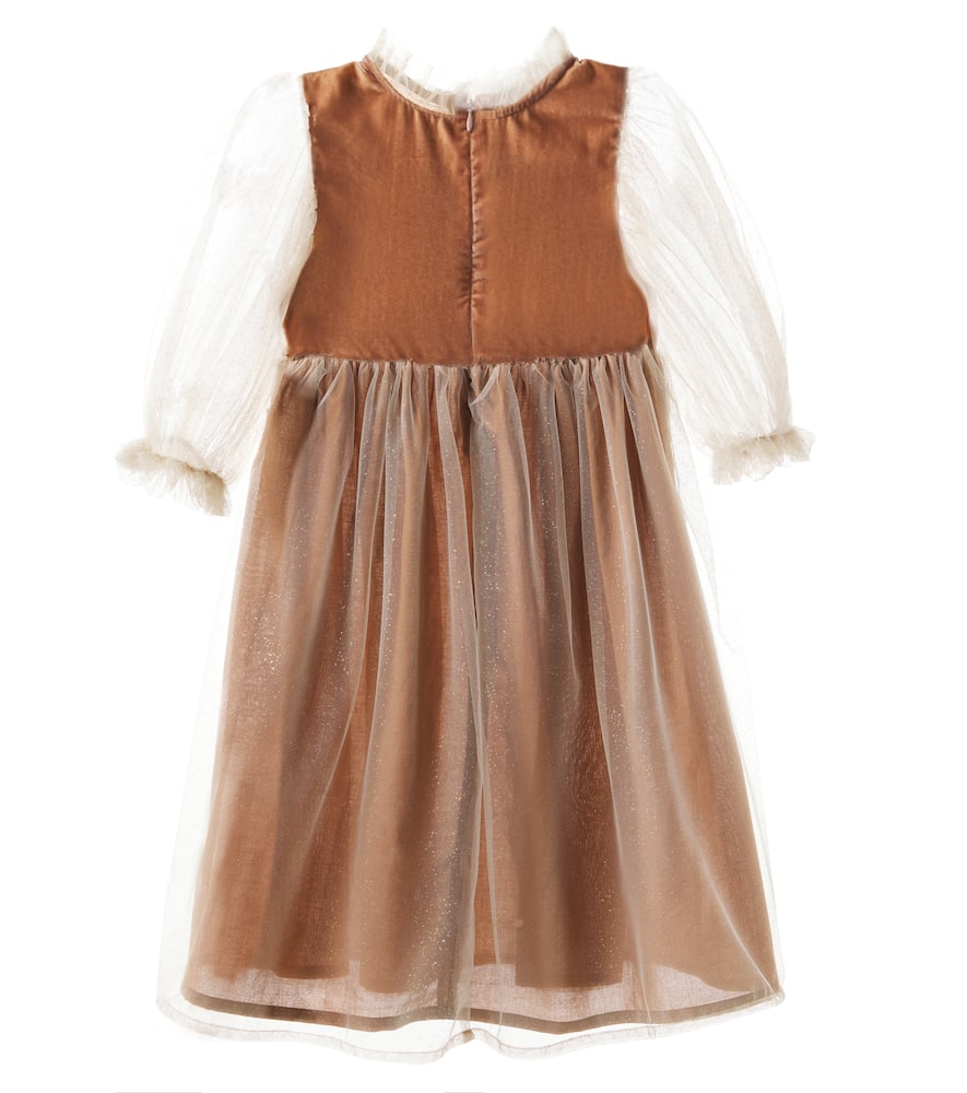 Bebe Organic Nyssa Tulle Dress In Multi