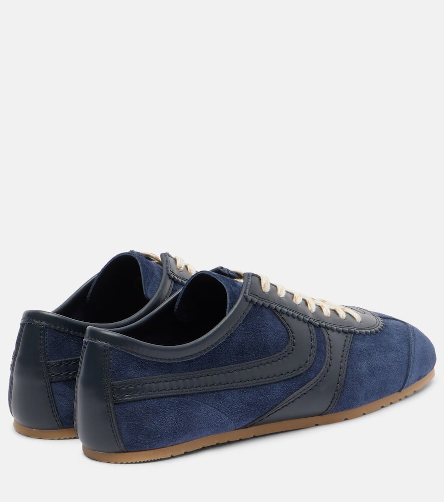 Dries Van Noten Suede Sneakers In Blue